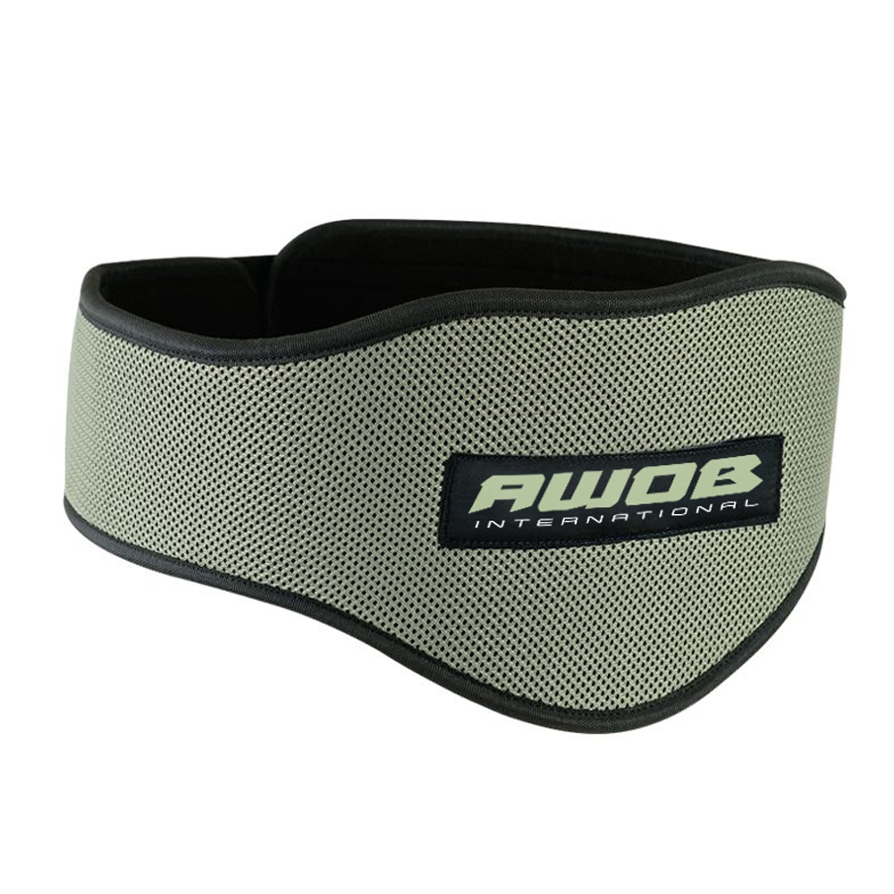 Weight lifting mesh belt