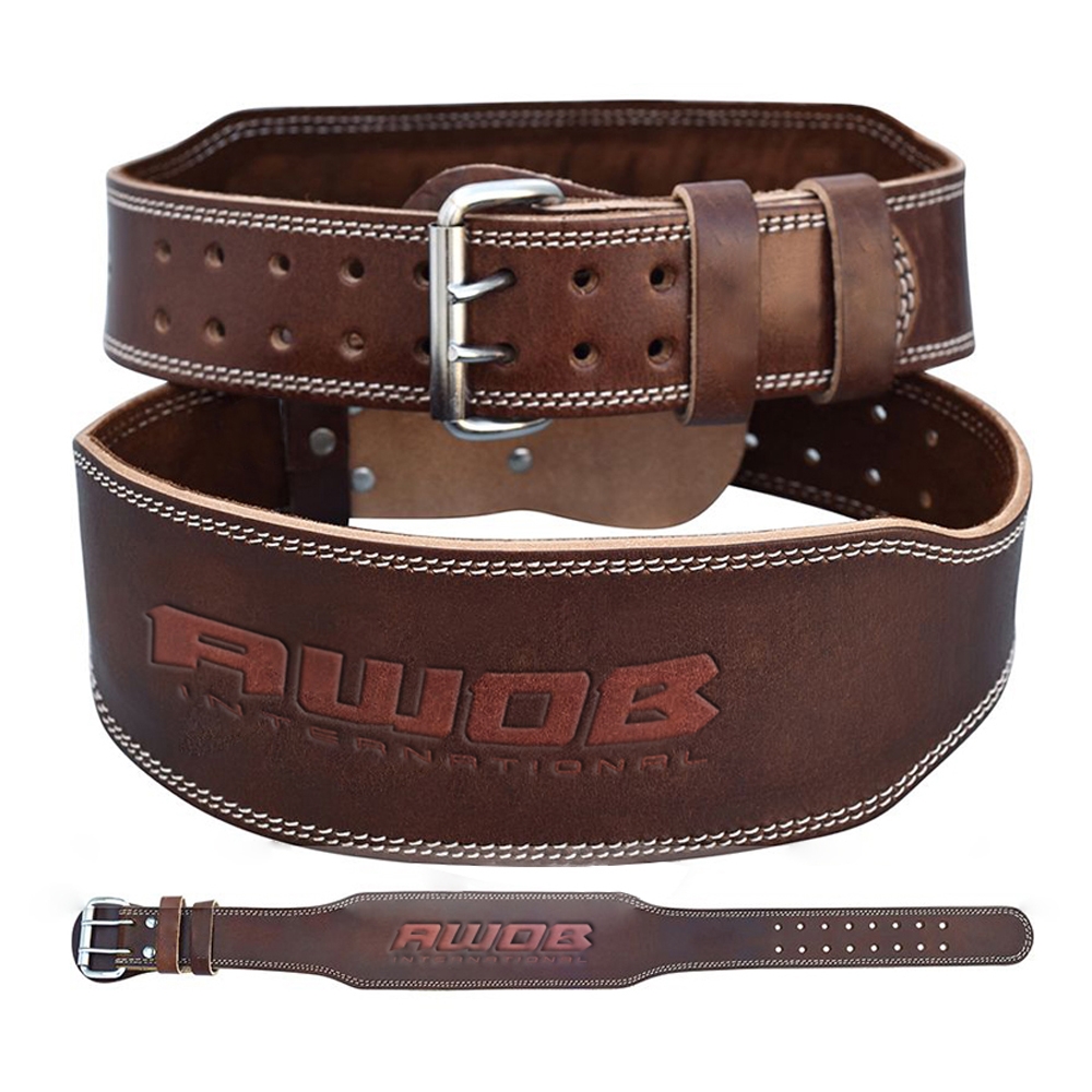 Weight lifting leather belt 4inch