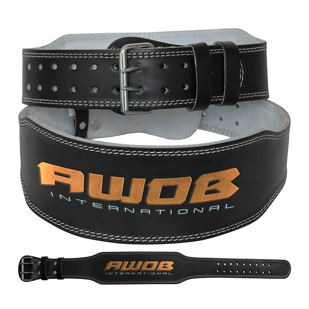 Weight lifting leather belt 4inch