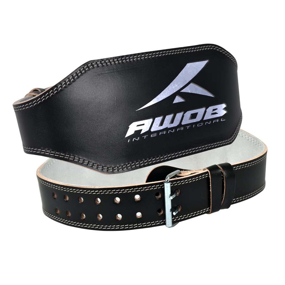 Weight lifting leather belt 6inch