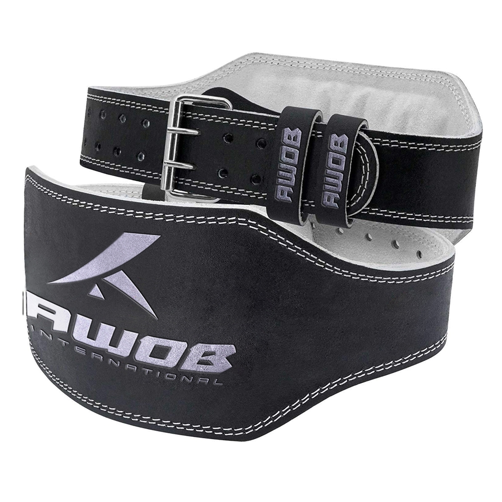 Weight lifting leather belt 6inch