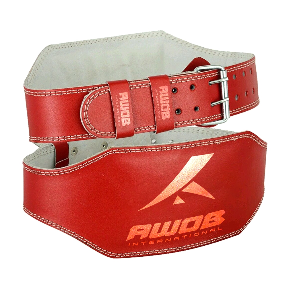 Weight lifting leather belt 6inch