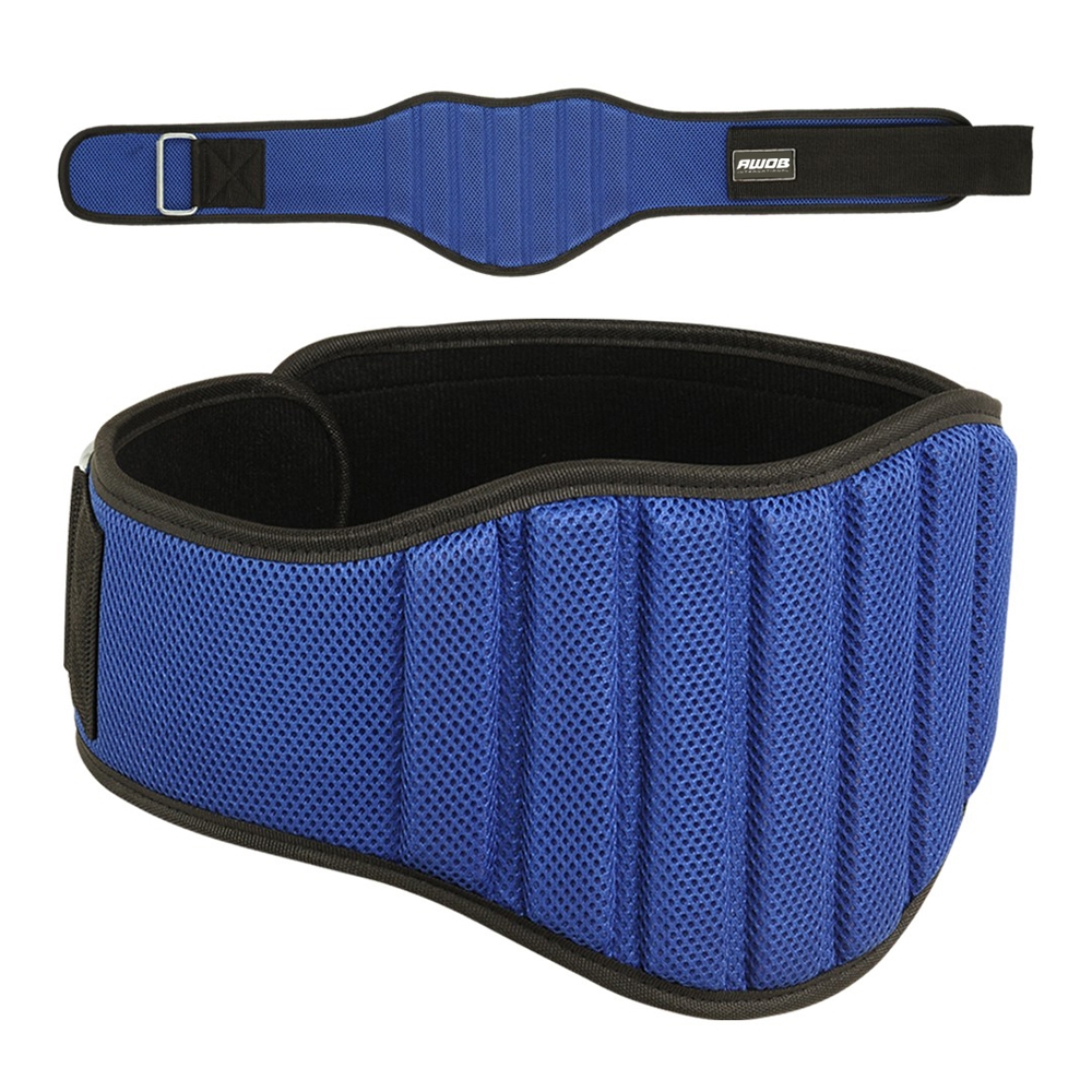 Weight lifting mesh belt