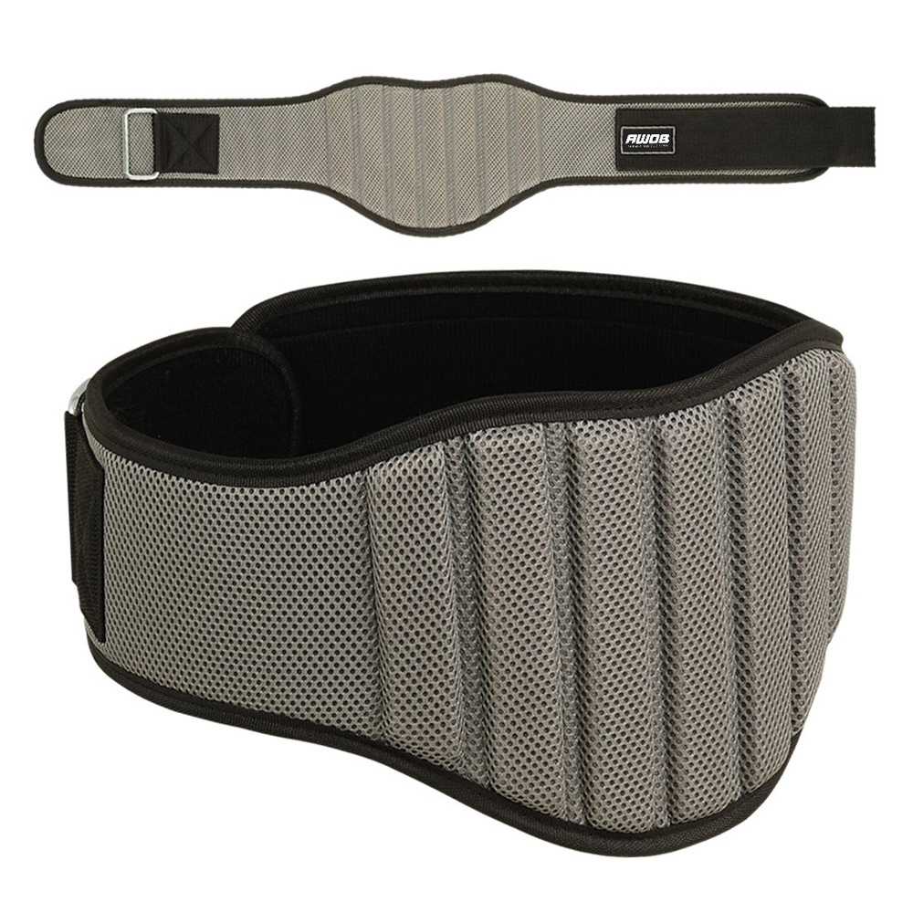 Weight lifting mesh belt