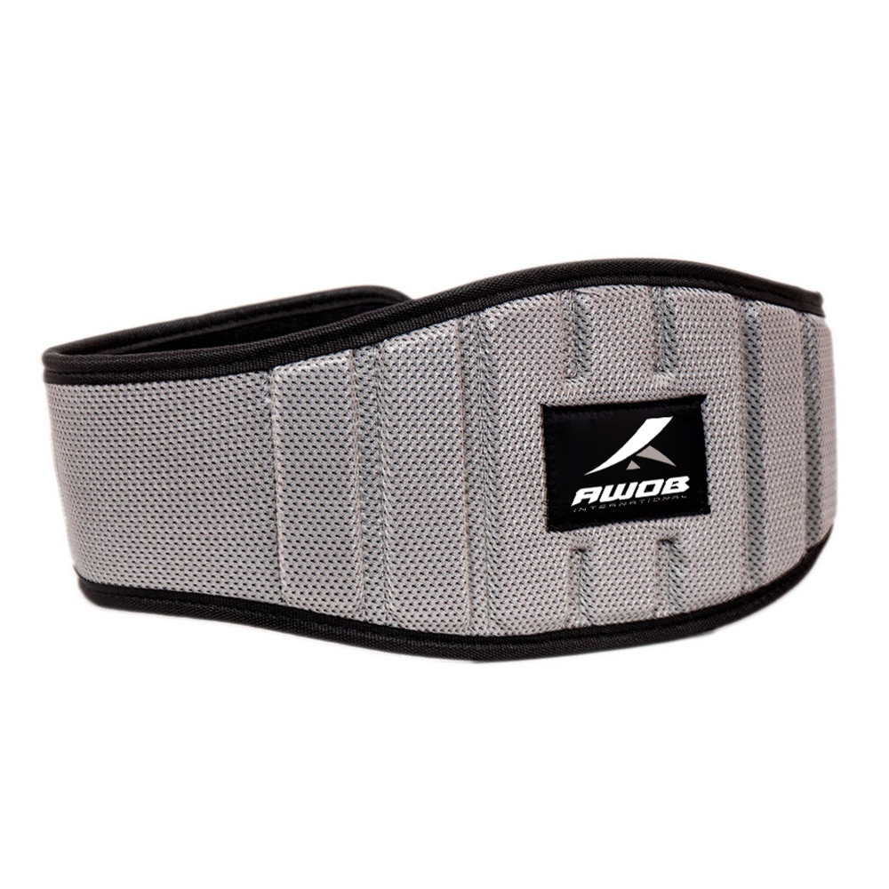 Weight lifting mesh belt