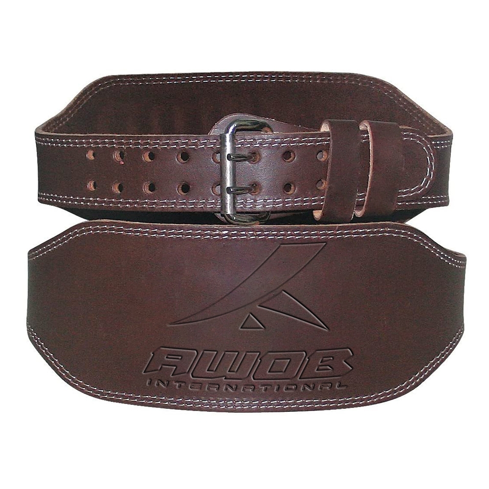 Weight lifting leather belt 6inch